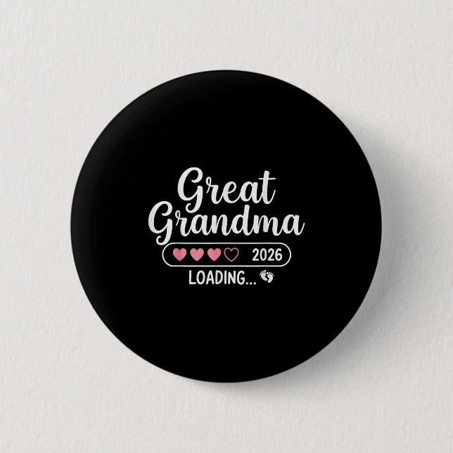Badge Rond 5 Cm Grand grand-mère 2026 Chargement (Devant)