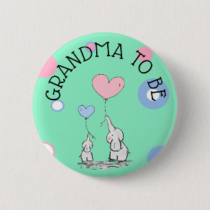 Badge Rond 5 Cm Grand-maman à être bouton de baby shower