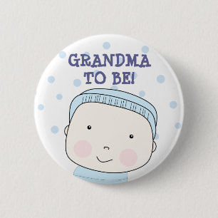 Badge Rond 5 Cm Grand-maman à être ! Bouton de bébé