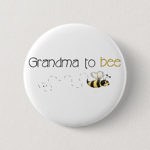 Badge Rond 5 Cm Grand-maman au bouton d'abeille