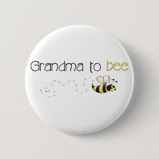 Badge Rond 5 Cm Grand-maman au bouton d'abeille