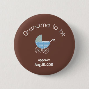 Badge Rond 5 Cm Grand-maman au bouton de garçon d'être-Bébé