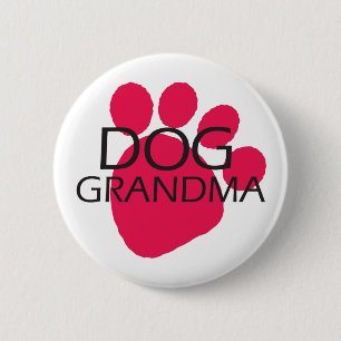 Badge Rond 5 Cm Grand-maman de chien
