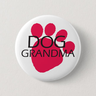 Badge Rond 5 Cm Grand-maman de chien