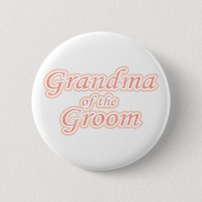 Badge Rond 5 Cm Grand-maman de fantaisie de marié (Devant)