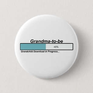 Badge Rond 5 Cm Grand-maman de téléchargement à être