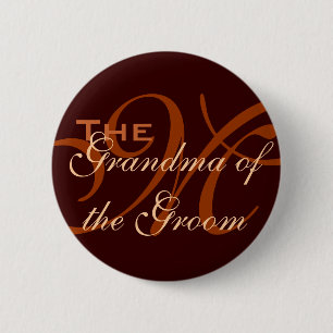 Badge Rond 5 Cm Grand-maman du bouton de marié