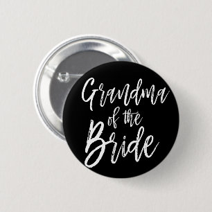 Badge Rond 5 Cm Grand-maman du mariage de style de manuscrit de la
