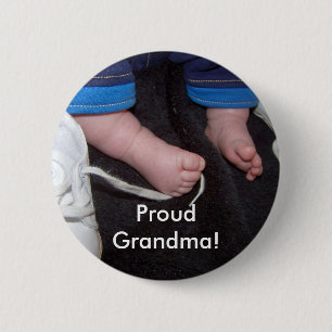 Badge Rond 5 Cm Grand-maman fière !