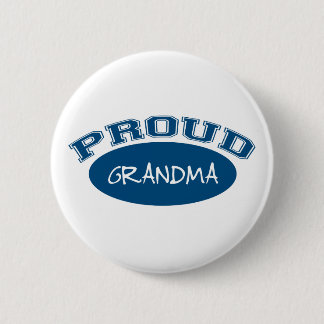 Badge Rond 5 Cm Grand-maman fière (bleue)