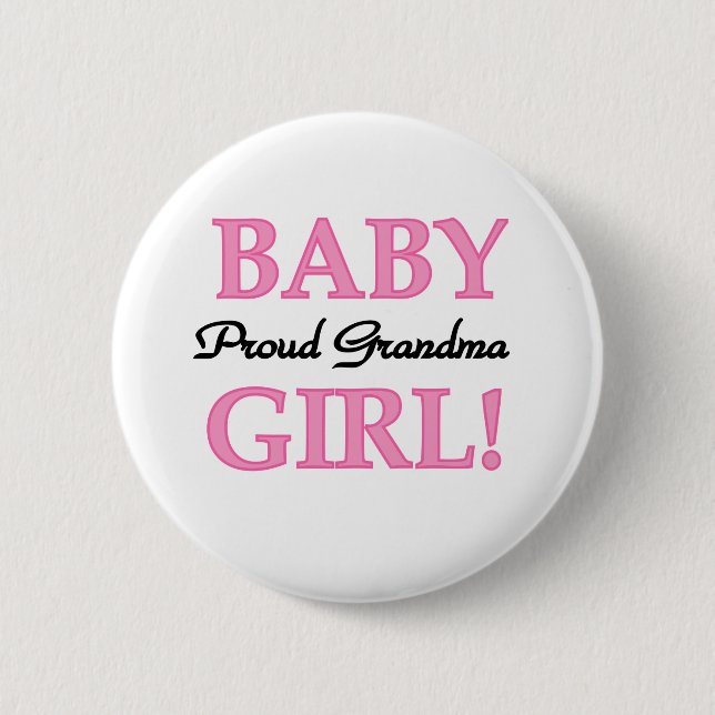 Badge Rond 5 Cm Grand-maman fière de bébé (Devant)