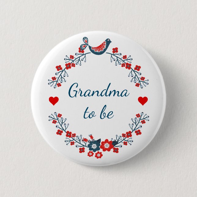 Badge Rond 5 Cm Grand-mère (Devant)