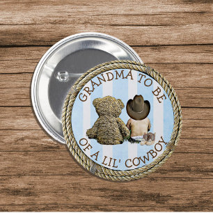 Badge Rond 5 Cm Grand-mère à être d'un bouton Lil Cowboy