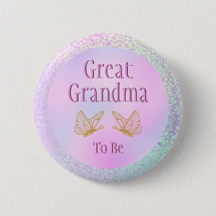 Badge Rond 5 Cm Grand-mère à être fille Baby shower Whimsical Papi