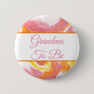 Badge Rond 5 Cm Grand-mère   Bouton Baby shower
