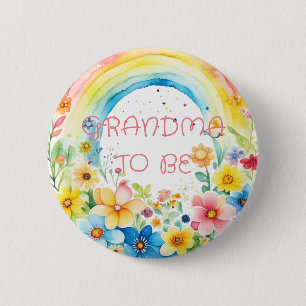 Badge Rond 5 Cm Grand-mère   Bouton Baby shower