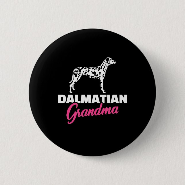 Badge Rond 5 Cm Grand-mère dalmate (Devant)