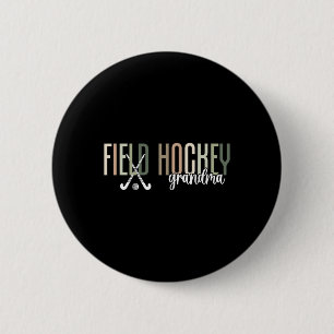 Badge Rond 5 Cm Grand-mère de hockey sur gazon d'un joueur de hock