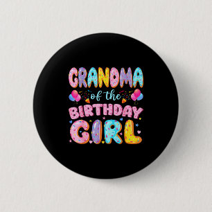 Badge Rond 5 Cm Grand-mère de la filleuse d'anniversaire doux gâte