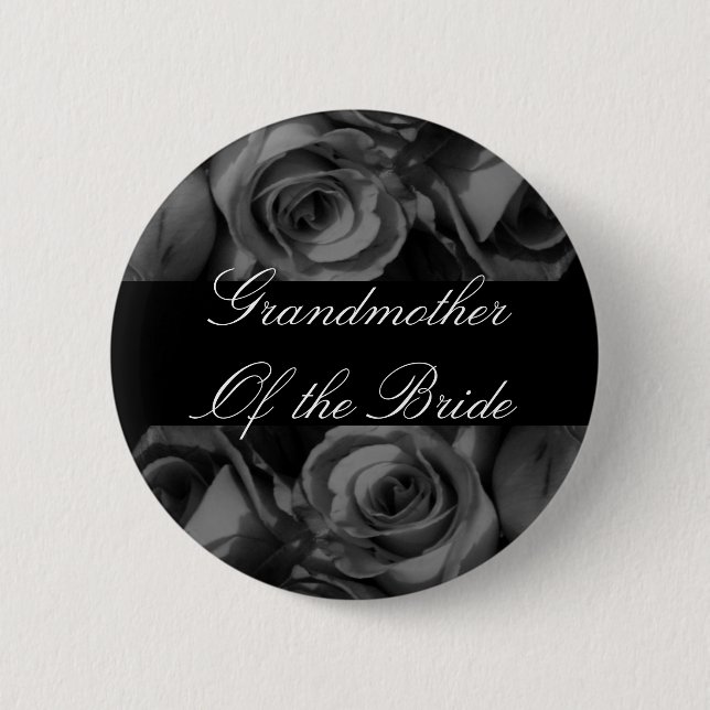 Badge Rond 5 Cm Grand-mère de la jeune mariée (Devant)