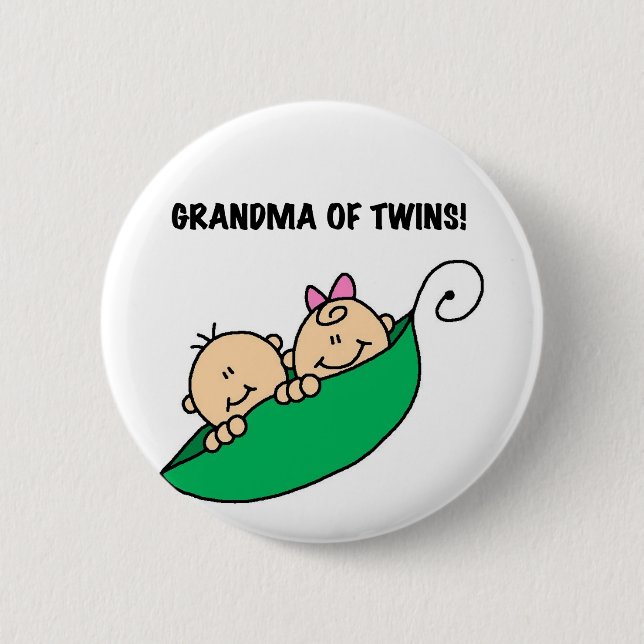 Badge Rond 5 Cm Grand-mère de T-shirts jumeaux et cadeaux (Devant)