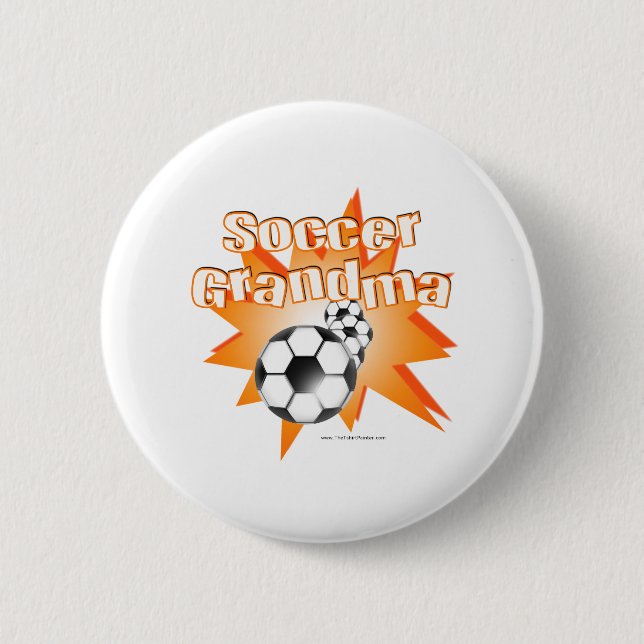 Badge Rond 5 Cm Grand-mère du football (Devant)