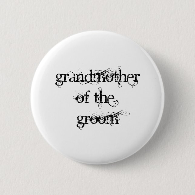 Badge Rond 5 Cm Grand-mère du marié (Devant)
