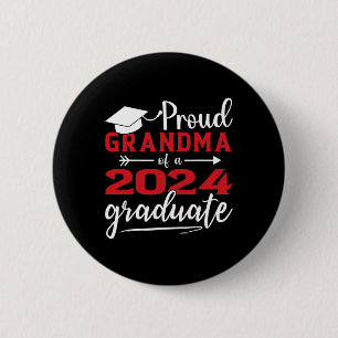 Badge Rond 5 Cm Grand-Mère D'Un Cl De 2024 Graduate Drôle Graduati