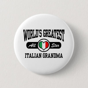 Badge Rond 5 Cm Grand-mère italienne