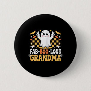 Badge Rond 5 Cm Grand-mère mignonne Ghost Halloween Maman