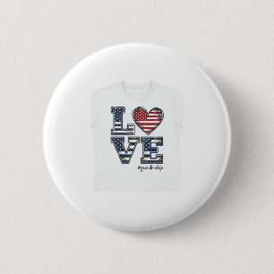 Badge Rond 5 Cm Grand-mère patriotique Vie Amour Vintage Design de