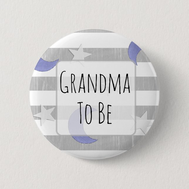 Badge Rond 5 Cm Grand-mère pour être les étoiles et le Baby shower (Devant)