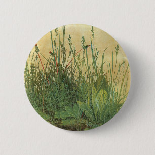 Badge Rond 5 Cm Grand morceau de Turf par Albrecht Durer, Art Vint