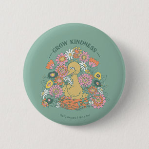 Badge Rond 5 Cm Grand Oiseau   Floral Graphique Fait pour la Genti