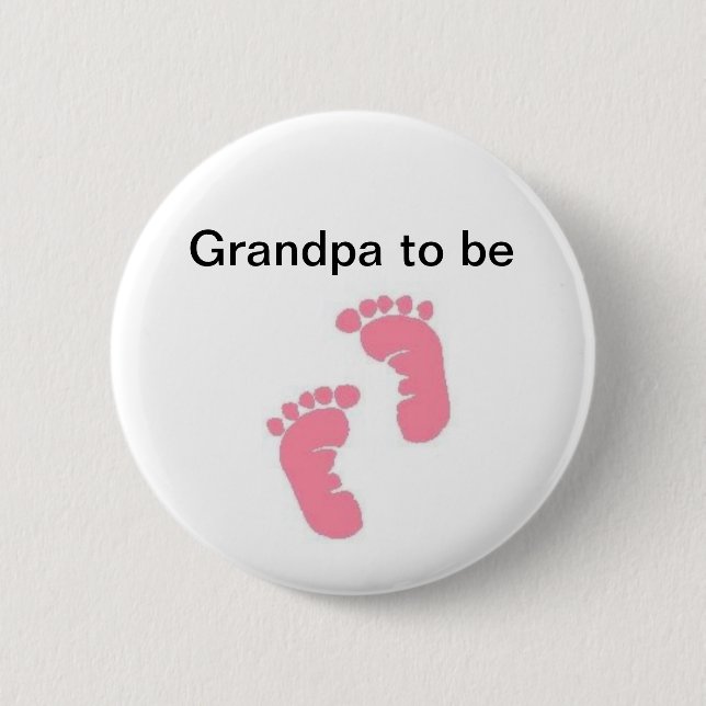 Badge Rond 5 Cm Grand-papa à être (Devant)