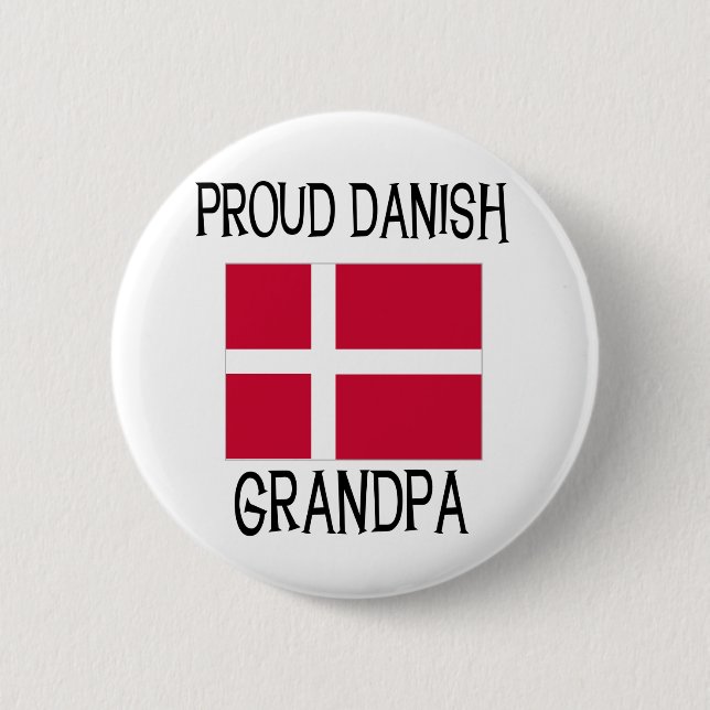 Badge Rond 5 Cm Grand-papa danois fier (Devant)
