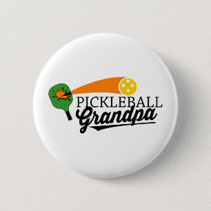 Badge Rond 5 Cm Grand-papa de Pickleball