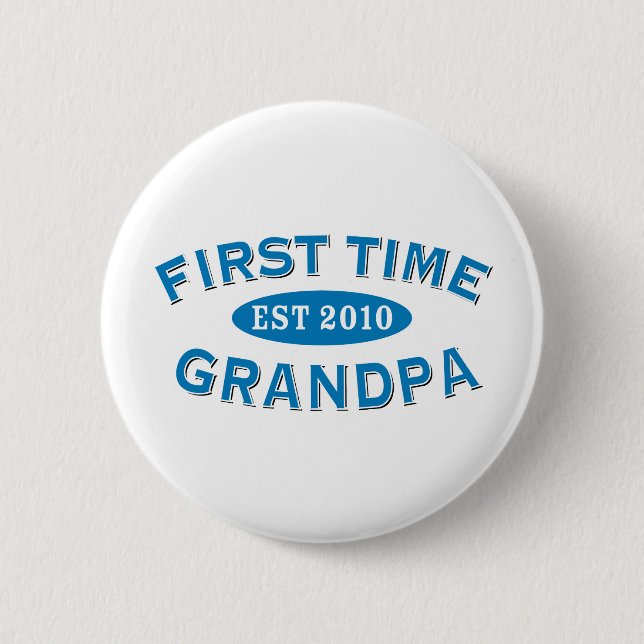 Badge Rond 5 Cm Grand-papa de première fois (Devant)