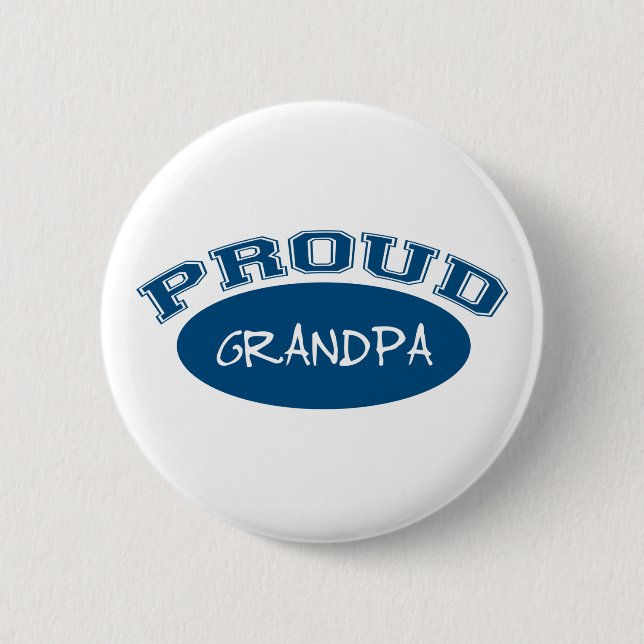 Badge Rond 5 Cm Grand-papa fier (bleu) (Devant)