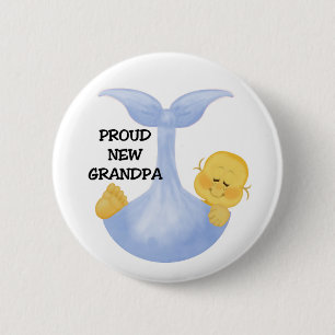 Badge Rond 5 Cm Grand-papa fier de bébé