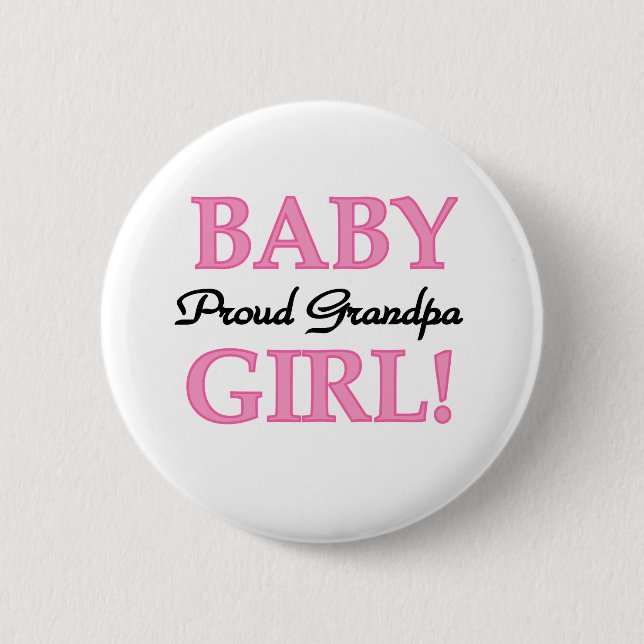 Badge Rond 5 Cm Grand-papa fier de bébé (Devant)
