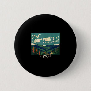 Badge Rond 5 Cm Grand parc national des montagnes fumées Tennessee