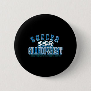 Badge Rond 5 Cm Grand-parent de foot-ball crédité du plus d'ists 
