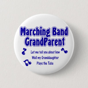Badge Rond 5 Cm Grand-parent/Tuba