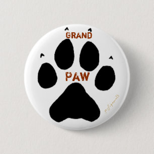 Badge Rond 5 Cm Grand Paw