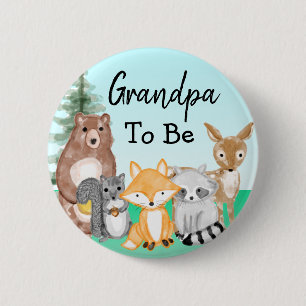 Badge Rond 5 Cm Grand-père à être   Baby shower des créations fore