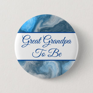 Badge Rond 5 Cm Grand-Père À Être   Baby shower du garçon