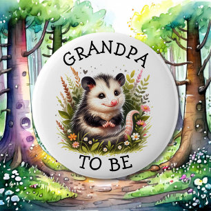 Badge Rond 5 Cm Grand-père Baby shower à thème Woodland