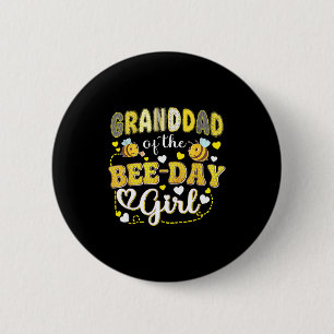 Badge Rond 5 Cm Grand-père de la fille de l'anniversaire de l'abei