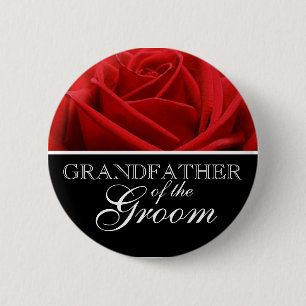 Badge Rond 5 Cm Grand-Père De La Groom Mariage Pins